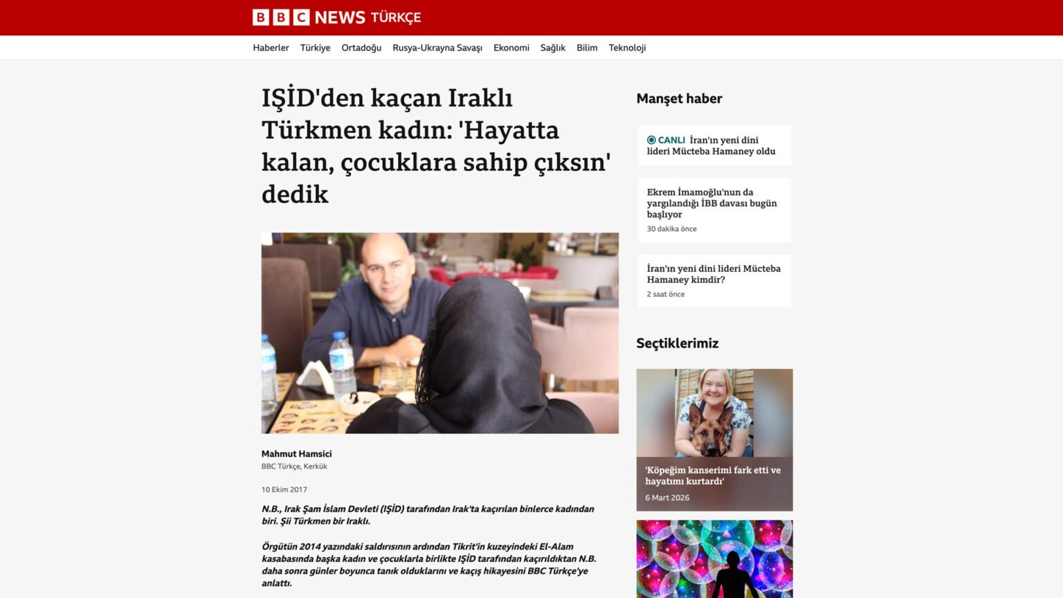 IŞİD’den kaçan Iraklı Türkmen kadın: ‘Hayatta kalan çocuklara sahip çıksın’ dedik