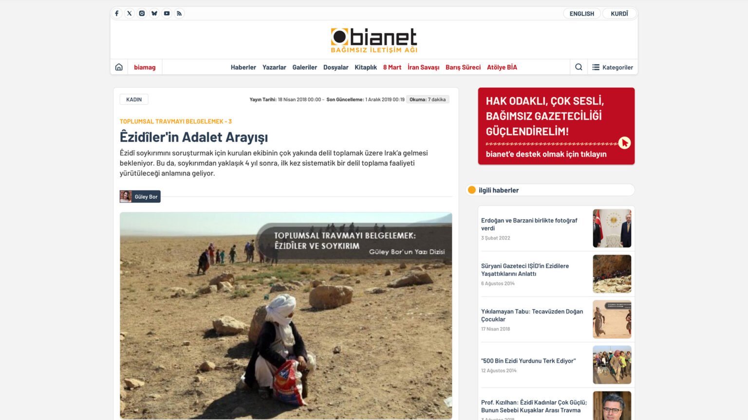 Êzidîler’in Adalet Arayışı