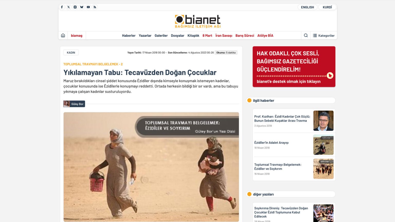 Yıkılamayan Tabu: Tecavüzden Doğan Çocuklar