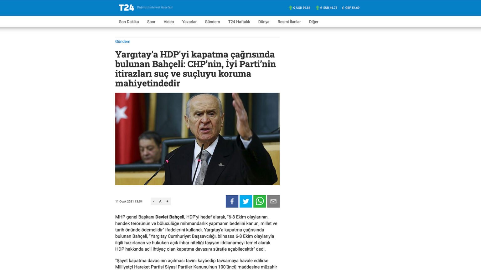 Yargıtay’a HDP’yi kapatma çağrısında bulunan Bahçeli: CHP’nin, İyi Parti’nin itirazları suç ve suçluyu koruma mahiyetindedir