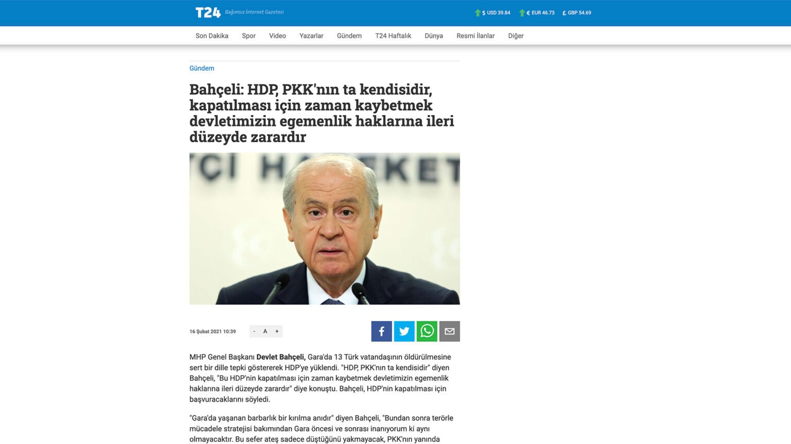 Bahçeli: HDP, PKK’nın ta kendisidir, kapatılması için zaman kaybetmek devletimizin egemenlik haklarına ileri düzeyde zarardır