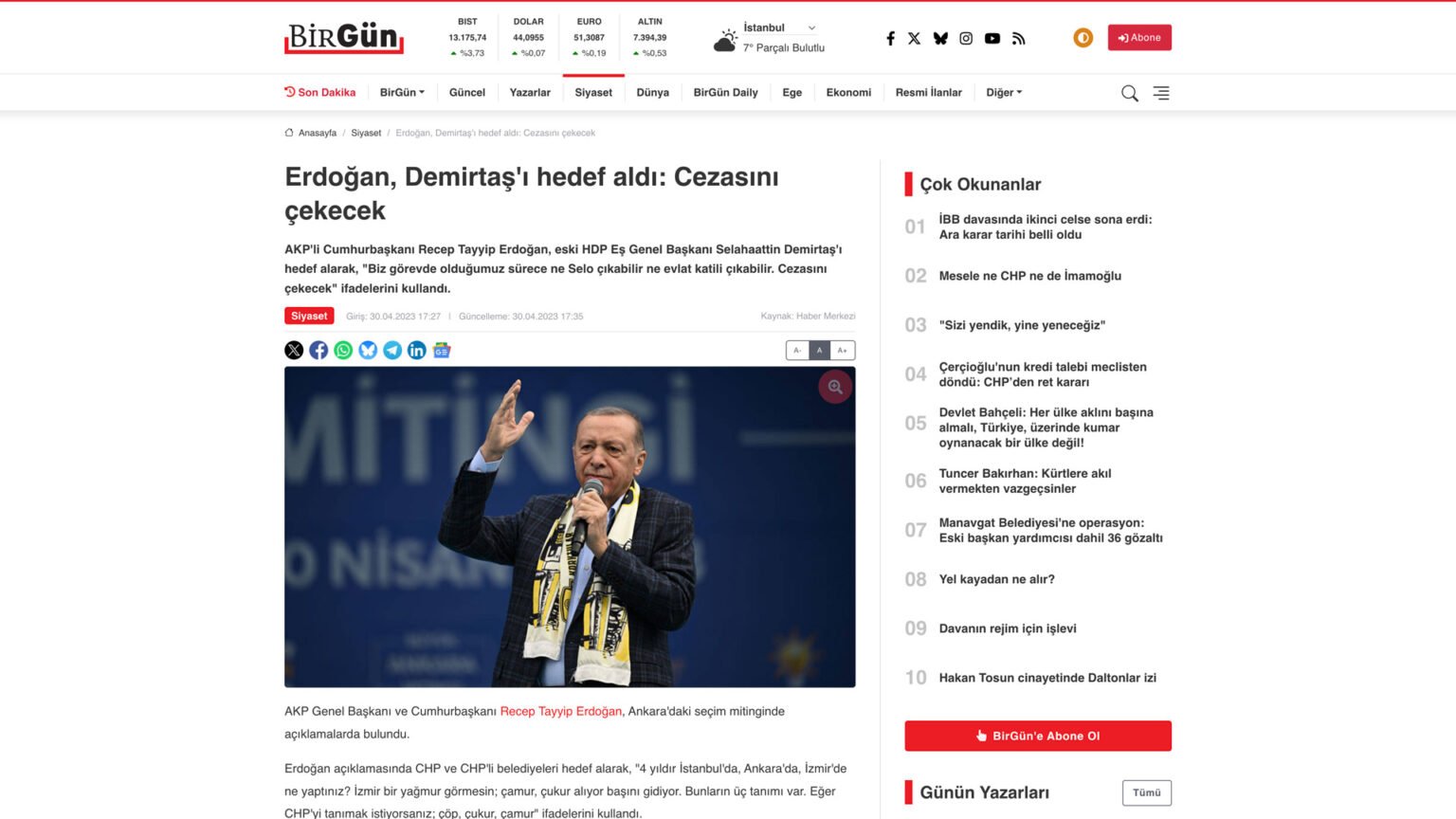 Erdoğan, Demirtaş’ı hedef aldı: Cezasını çekecek
